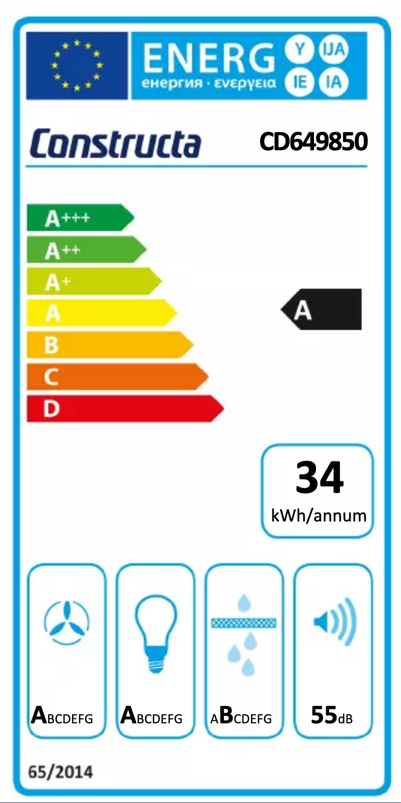Page n°1 - Label énergétique Constructa CD649850