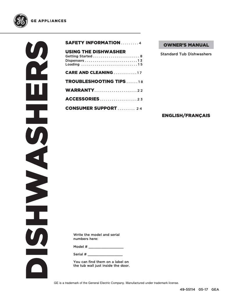 Page n°1 - Manuel d'utilisation et d'entretien Hotpoint HDA3600KWW