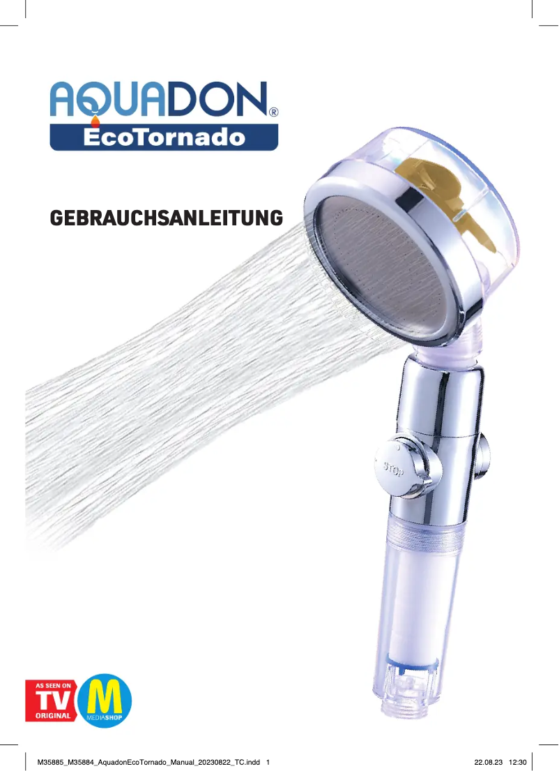 Page 1 de la notice Manuel utilisateur Aquadon EcoTornado