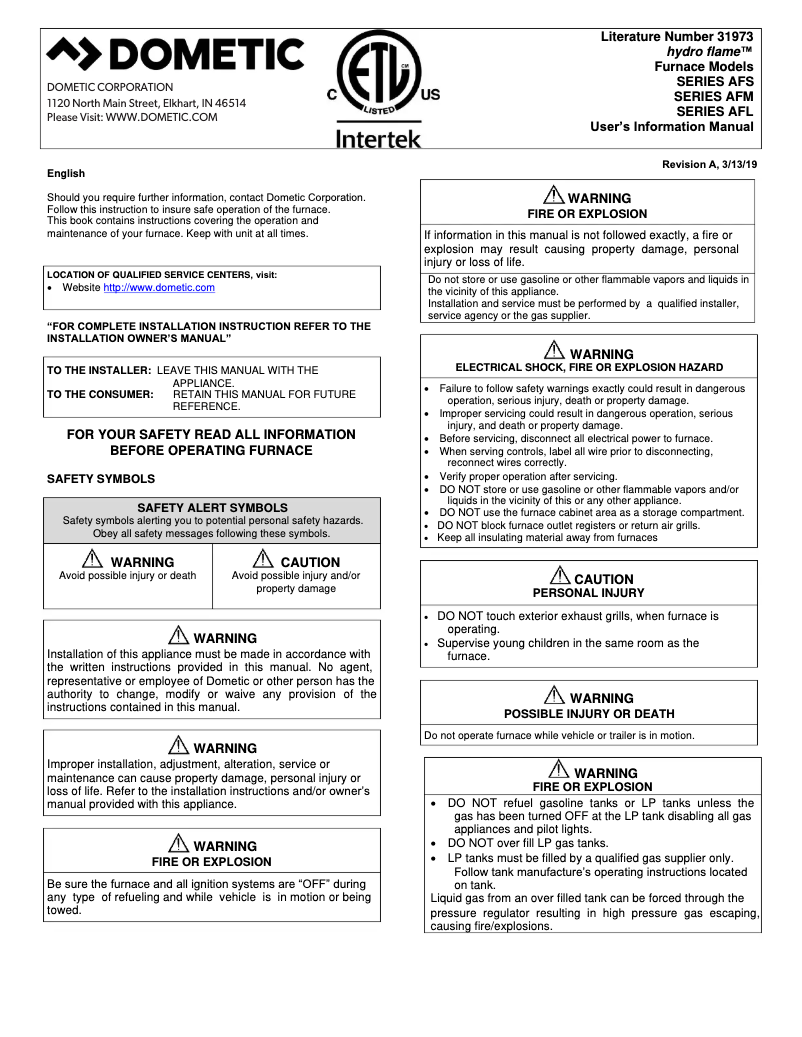 Image de la première page du manuel de l'appareil AFMD35111