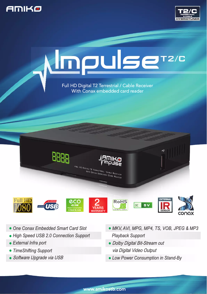 Image de la première page du manuel de l'appareil Impulse T2/C