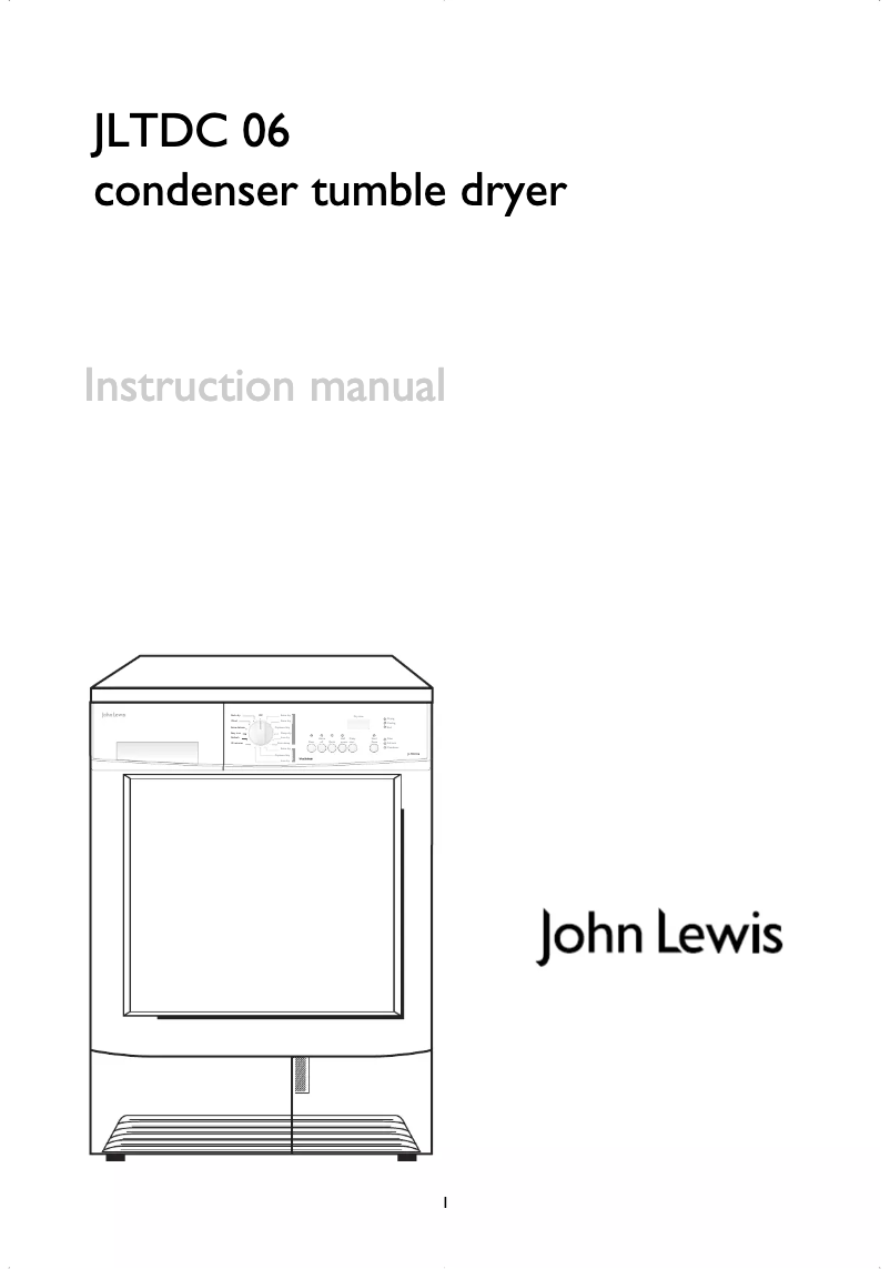 Page 1 de la notice Manuel utilisateur John Lewis JLTDC 06