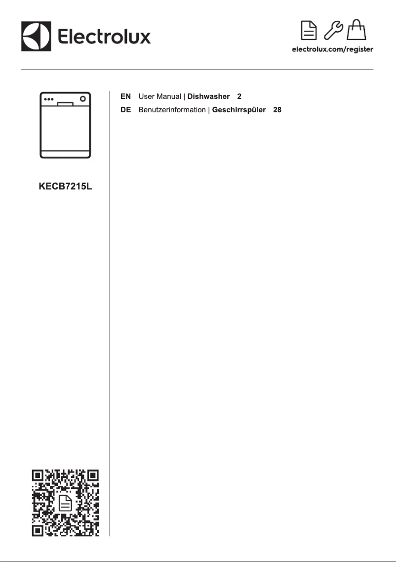 Page 1 de la notice Manuel utilisateur Electrolux KECB7215L