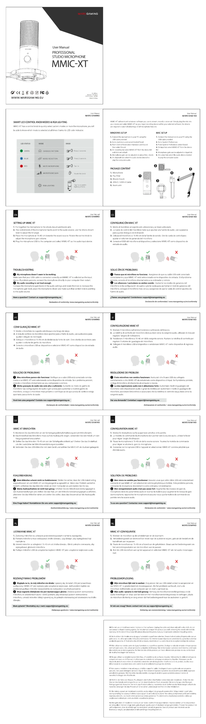 Image de la première page du manuel de l'appareil MMIC-XT