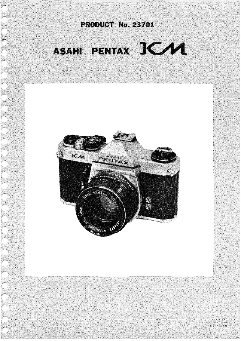 Page 1 de la notice Instructions / montage Pentax K-m