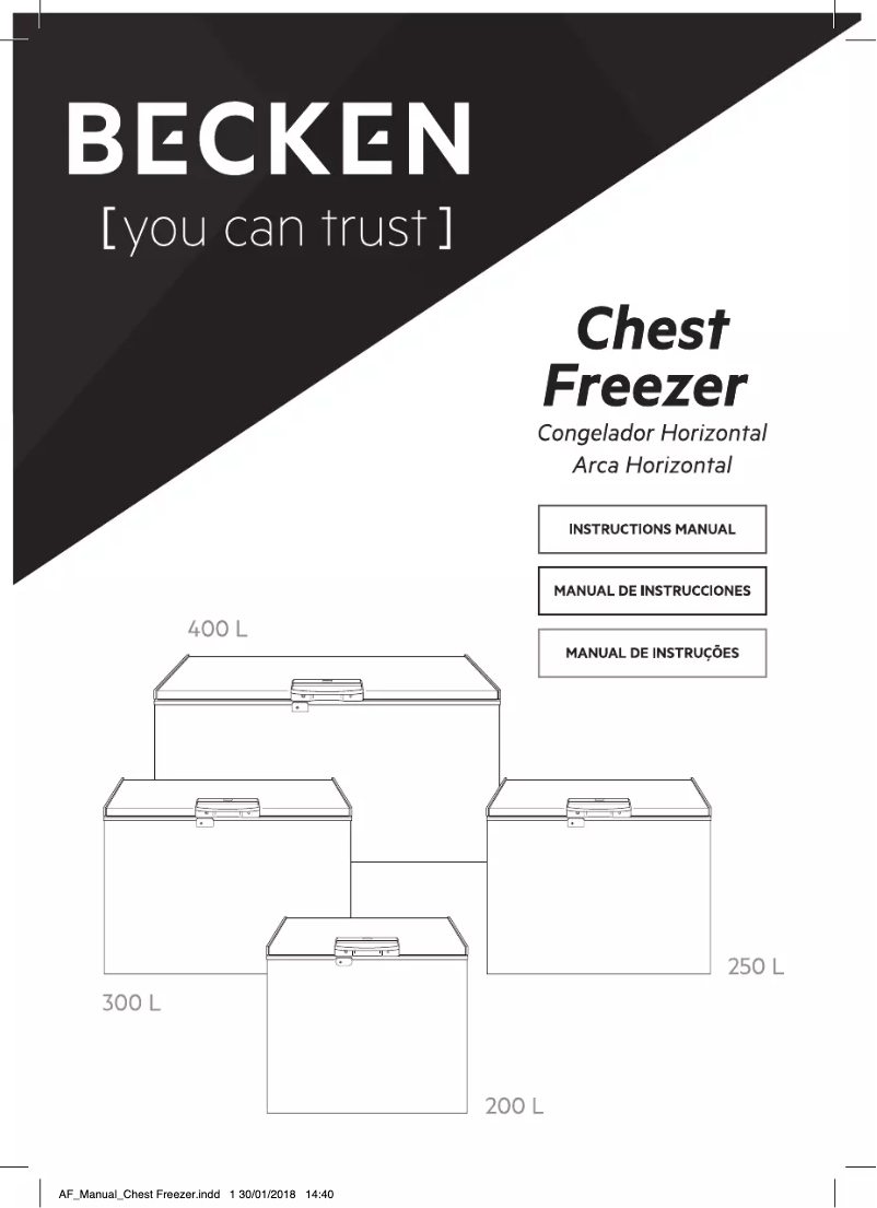 Page 1 de la notice Manuel utilisateur Becken BCF3899