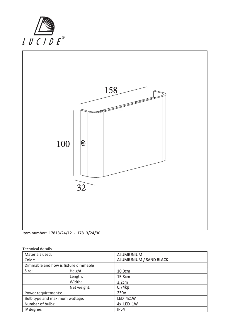 Page n°1 - Manuel utilisateur Lucide Nimo