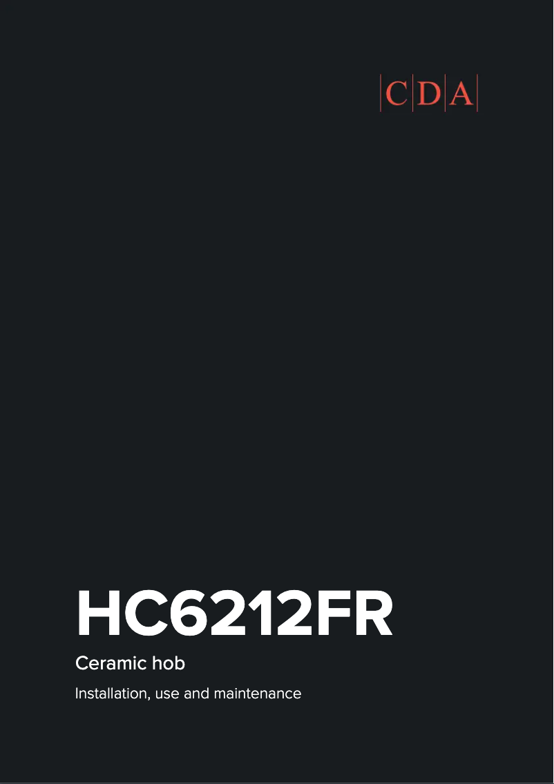 Image de la première page du manuel de l'appareil HC6212FR