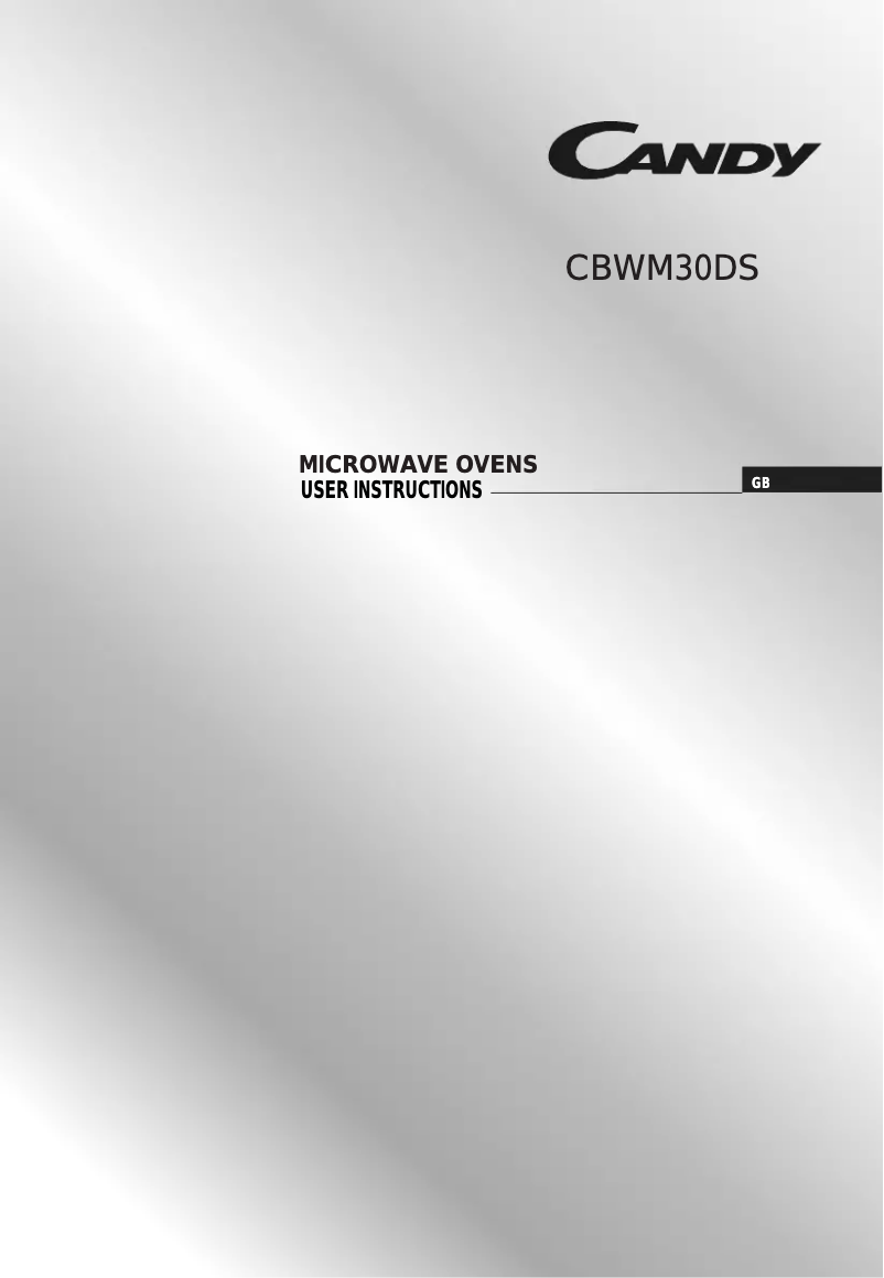 Image de la première page du manuel de l'appareil CBWM 30 DS