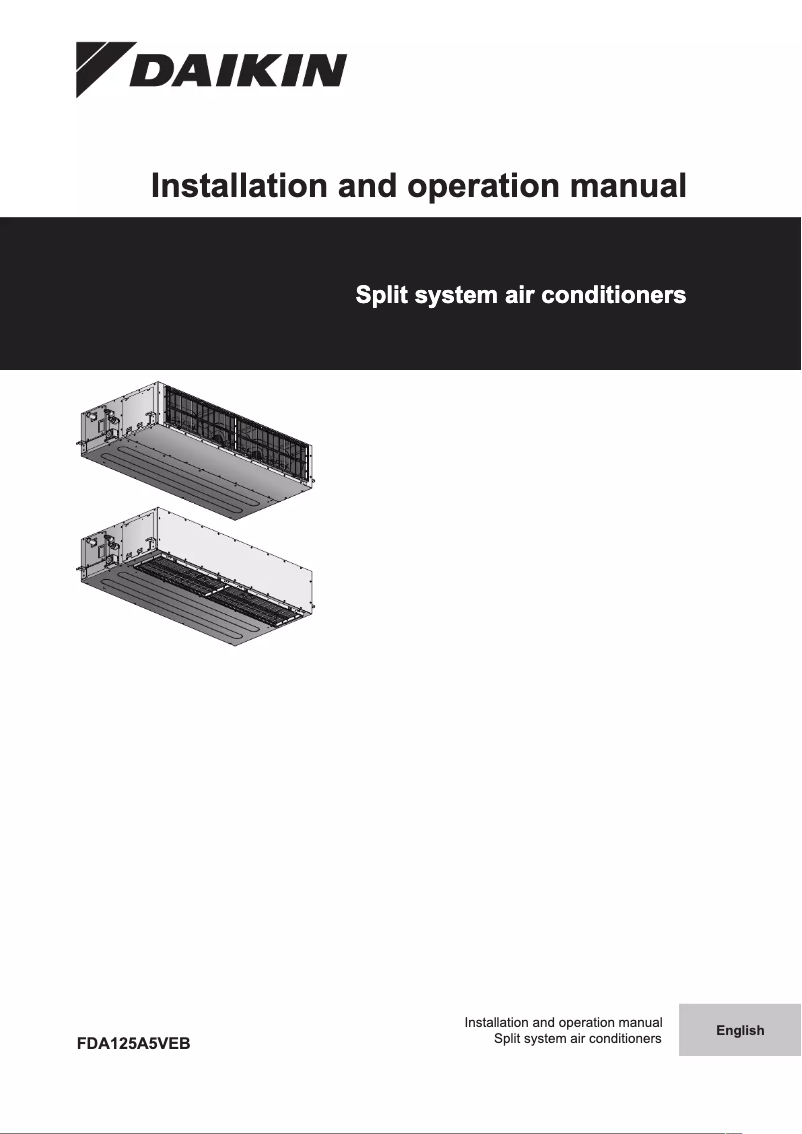 Página 1 del manual Manual de usuario Daikin FDA250AXVEB