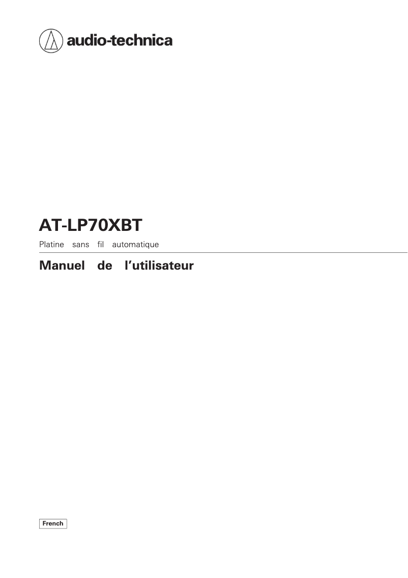 Page n°1 - Manuel utilisateur Audio-Technica AT-LP70XBT