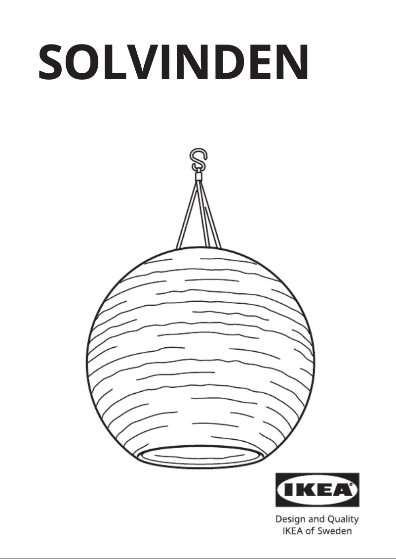 Imagen de la primera página del manual del dispositivo SOLVINDEN 405.139.51