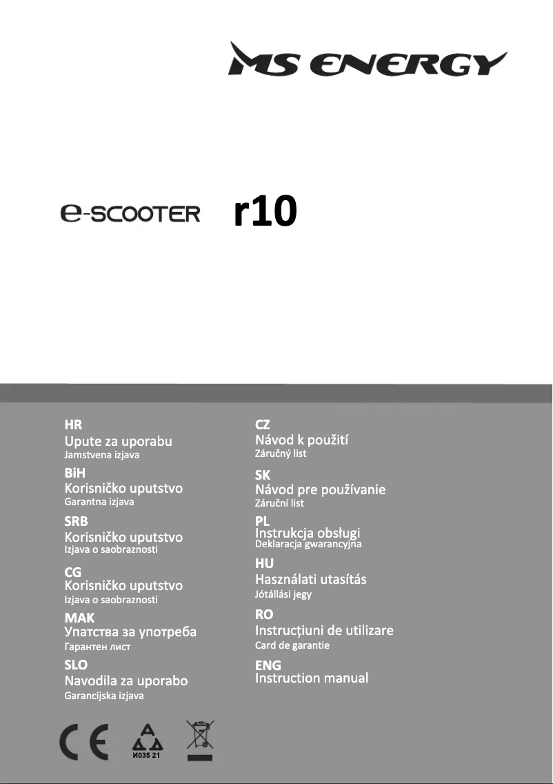 Image de la première page du manuel de l'appareil r10