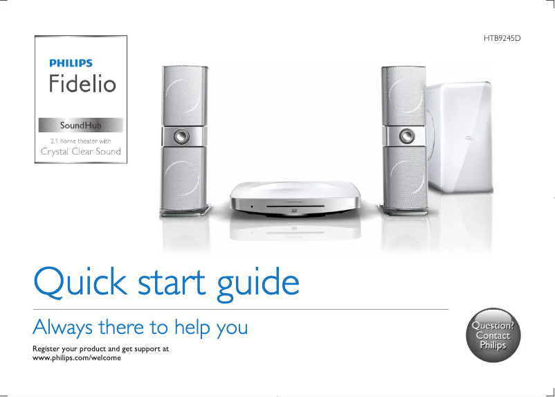 Imagen de la primera página del manual del dispositivo Fidelio HTB9245D