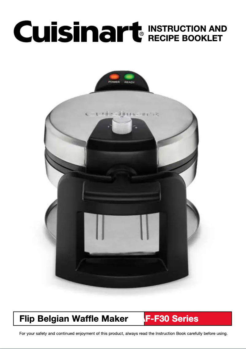 Page n°1 - Manuel utilisateur Cuisinart WAF-F30