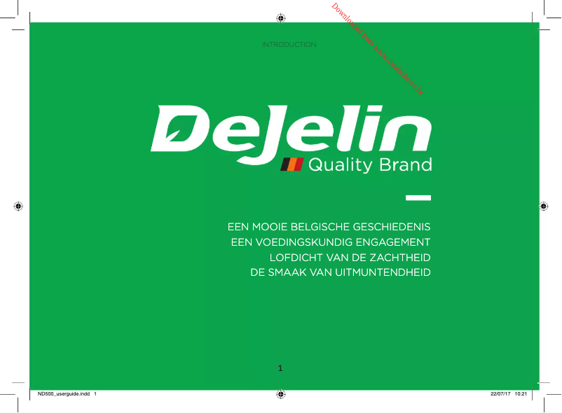 Imagen de la primera página del manual del dispositivo ND500