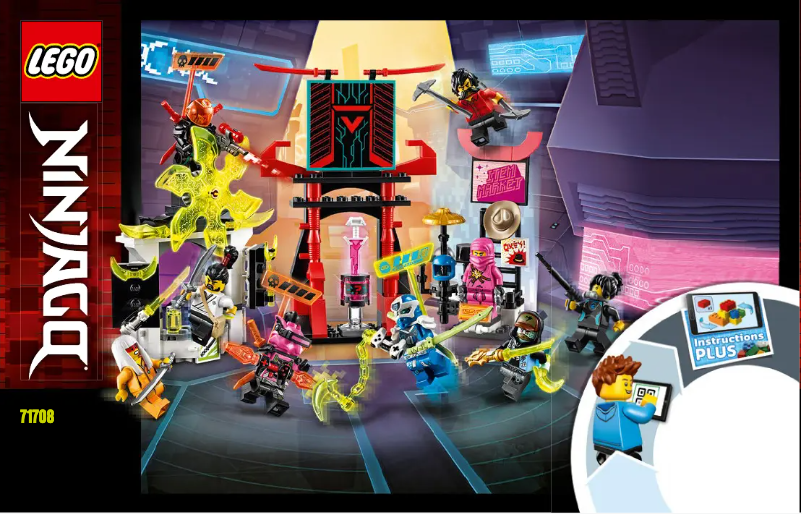 Page 1 de la notice Manuel utilisateur Lego Ninjago 71708