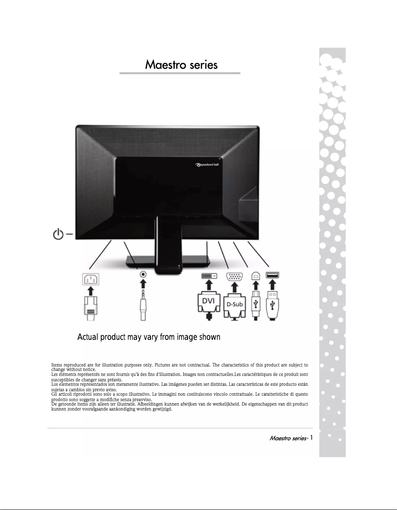 Image de la première page du manuel de l'appareil Maestro 242DX