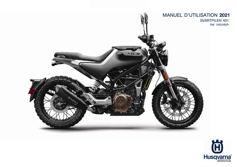 Page 1 de la notice Manuel utilisateur Husqvarna Svartpilen 401 (2021)