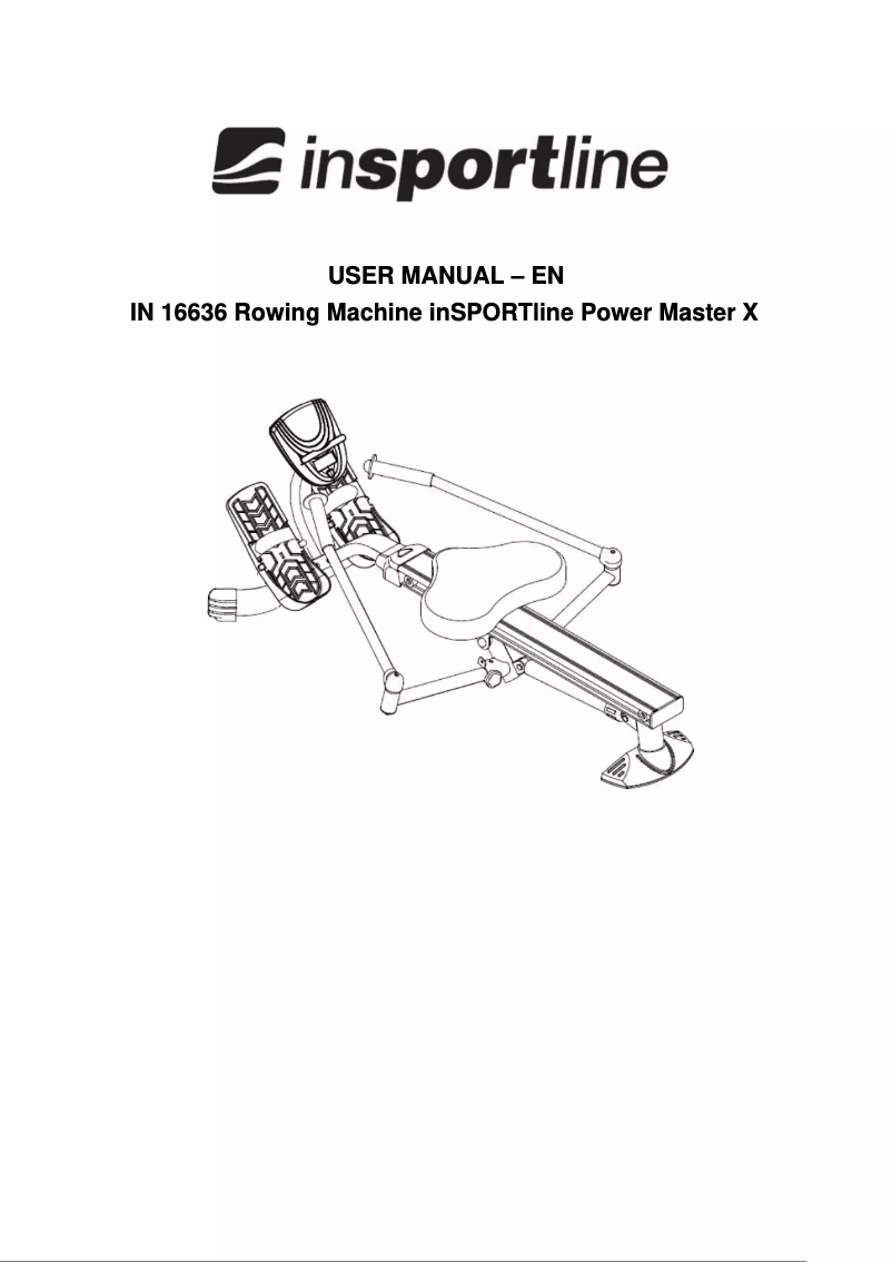 Page n°1 - Manuel utilisateur inSPORTline Power Master X