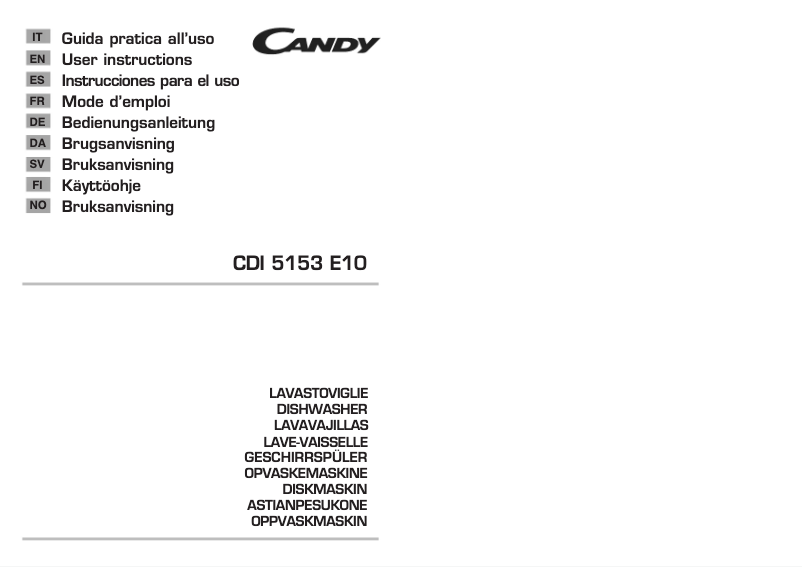 Image de la première page du manuel de l'appareil CDI 5153E10-S