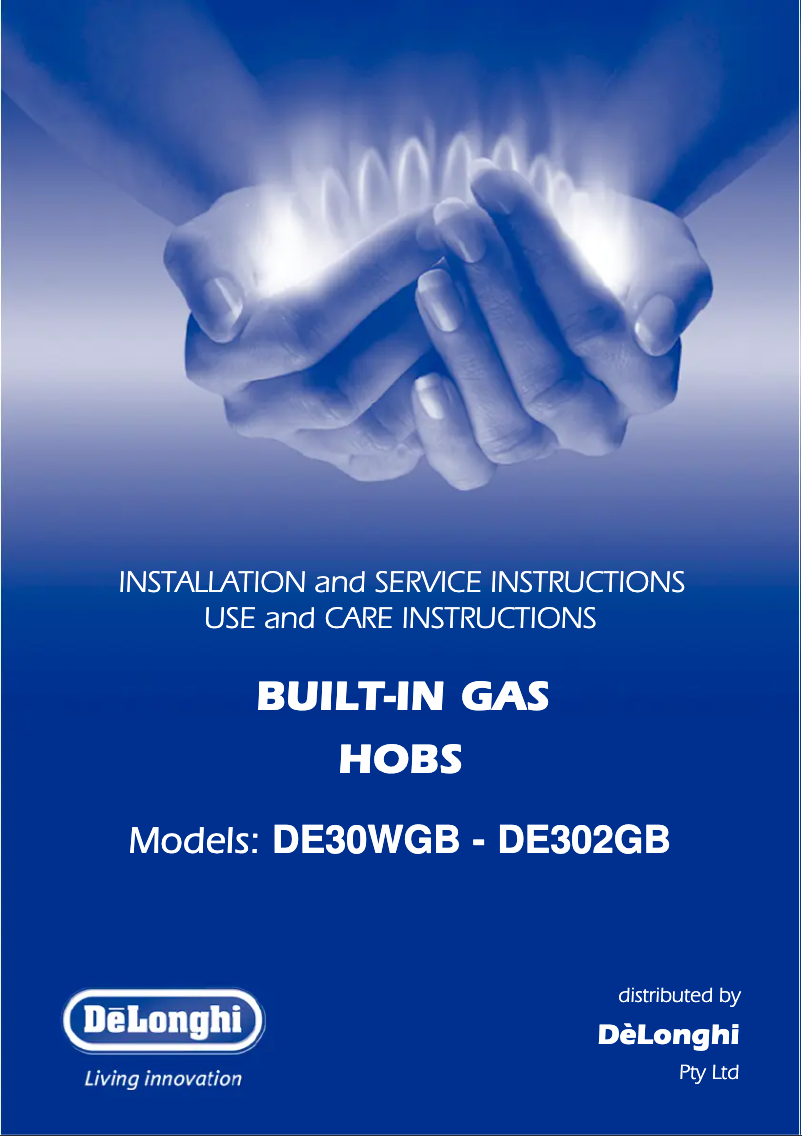 Page 1 de la notice Manuel utilisateur DeLonghi DE302GBX1