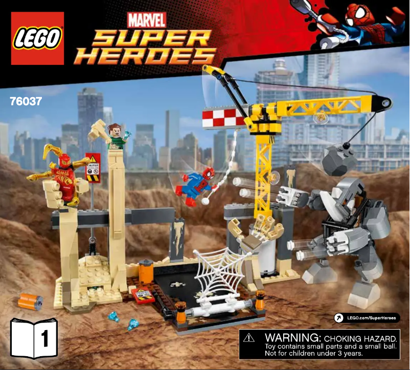 Page 1 de la notice Manuel utilisateur Lego Marvel Super Heroes 76037