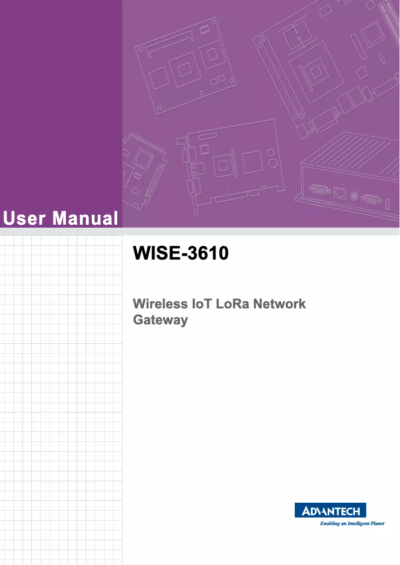 Page n°1 - Manuel utilisateur Advantech WISE-3610