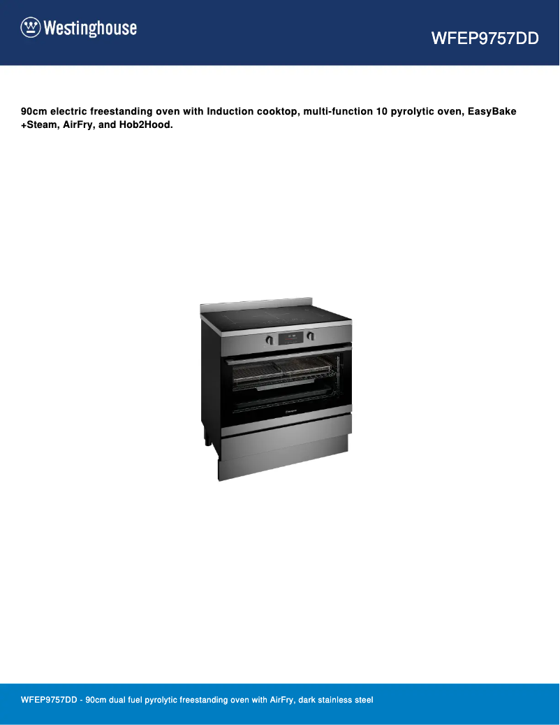 Image de la première page du manuel de l'appareil WFEP9757DD