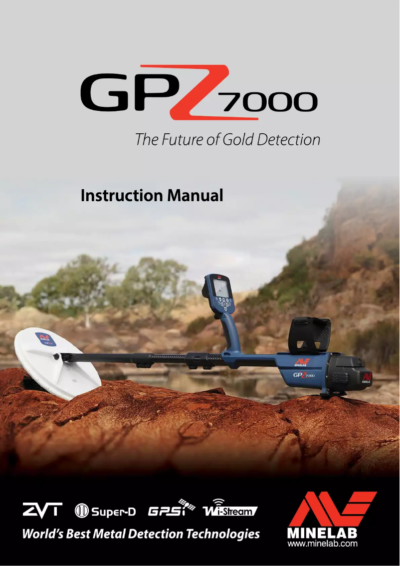 Page n°1 - Manuel utilisateur Minelab GPX 7000