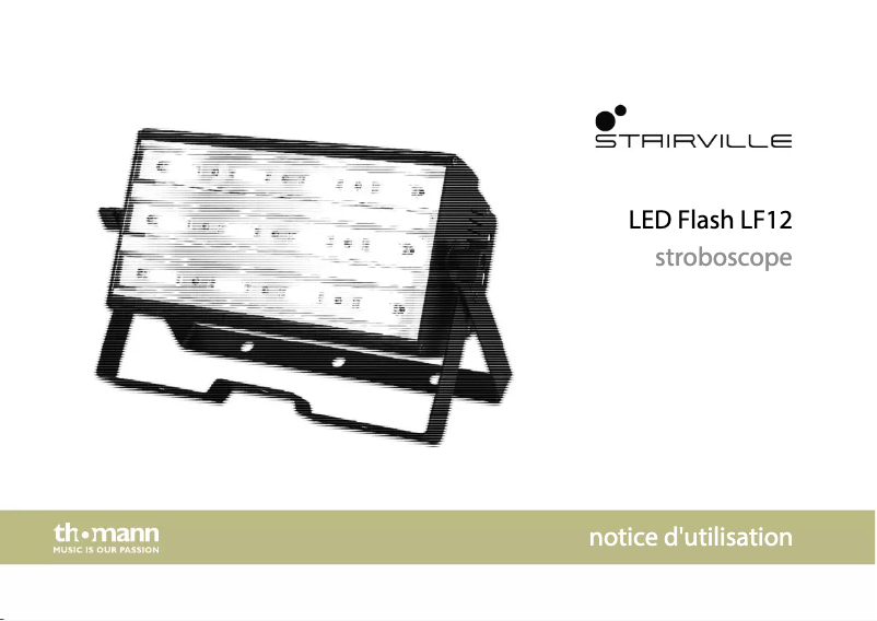 Page 1 de la notice Manuel utilisateur Stairville LED Flash LF12
