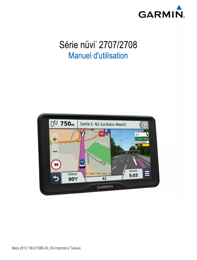 Page n°1 - Manuel utilisateur Garmin nuvi 2798LMT