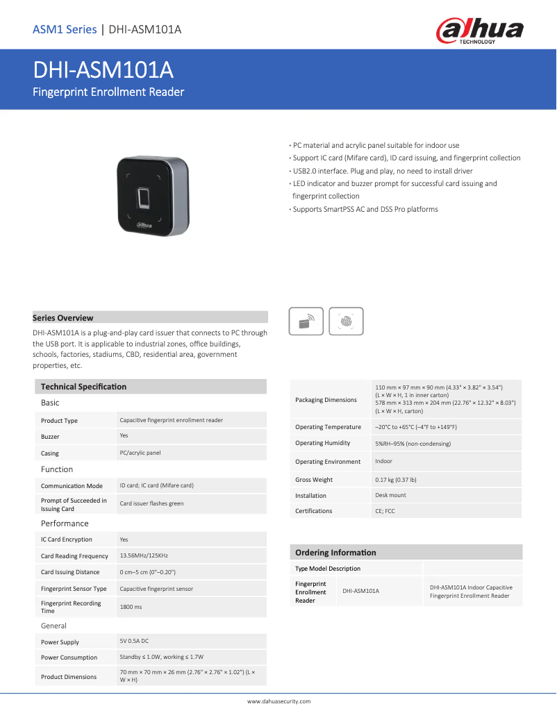 Image de la première page du manuel de l'appareil ASM101A