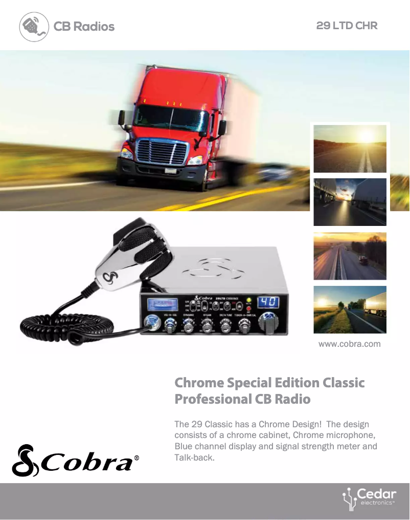 Página 1 del manual Ficha técnica Cobra 29 LTD CHR