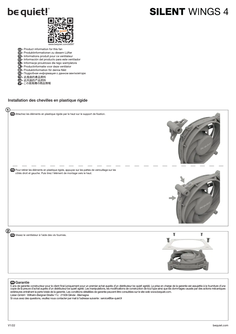 Image de la première page du manuel de l'appareil Silent Wings 4