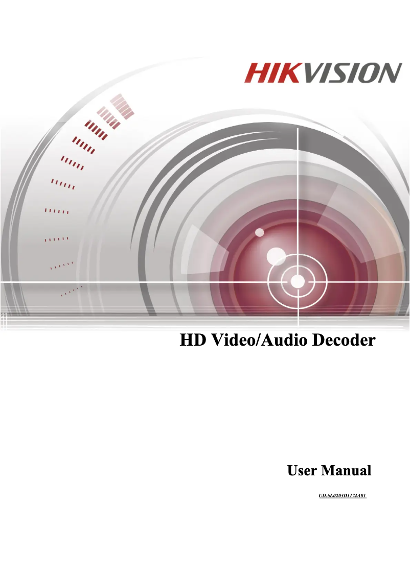 Page n°1 - Manuel utilisateur Hikvision DS-6404HDI-T