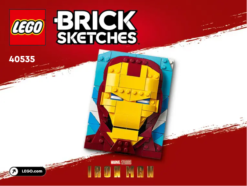 Page n°1 - Manuel utilisateur Lego Brick Sketches Iron Man 40535
