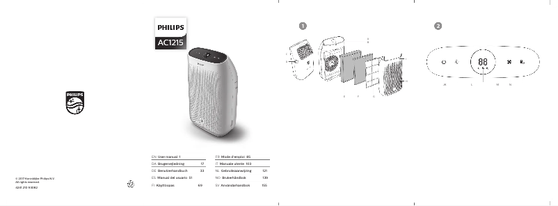 Page 1 de la notice Manuel utilisateur Philips AC2939