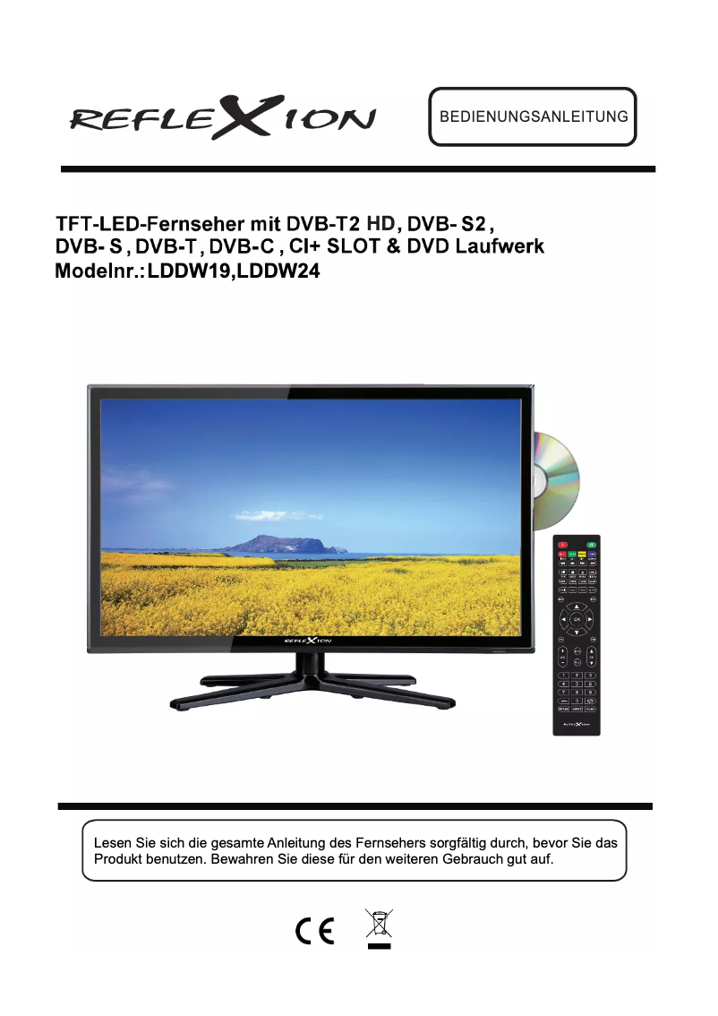 Page 1 of the manual User Manual Reflexion LDDW19