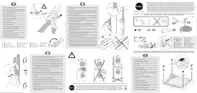 Page n°1 - Instructions / montage Hotpoint SKS101