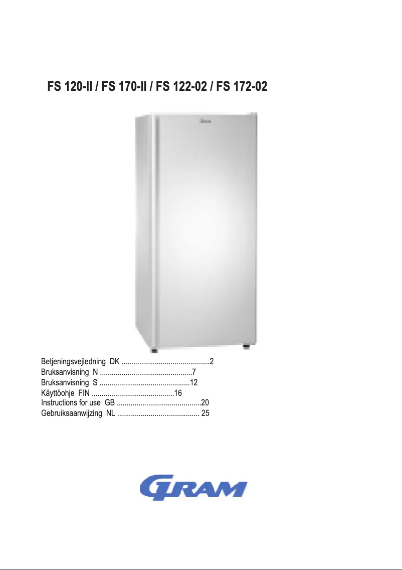Image de la première page du manuel de l'appareil FS 172-02