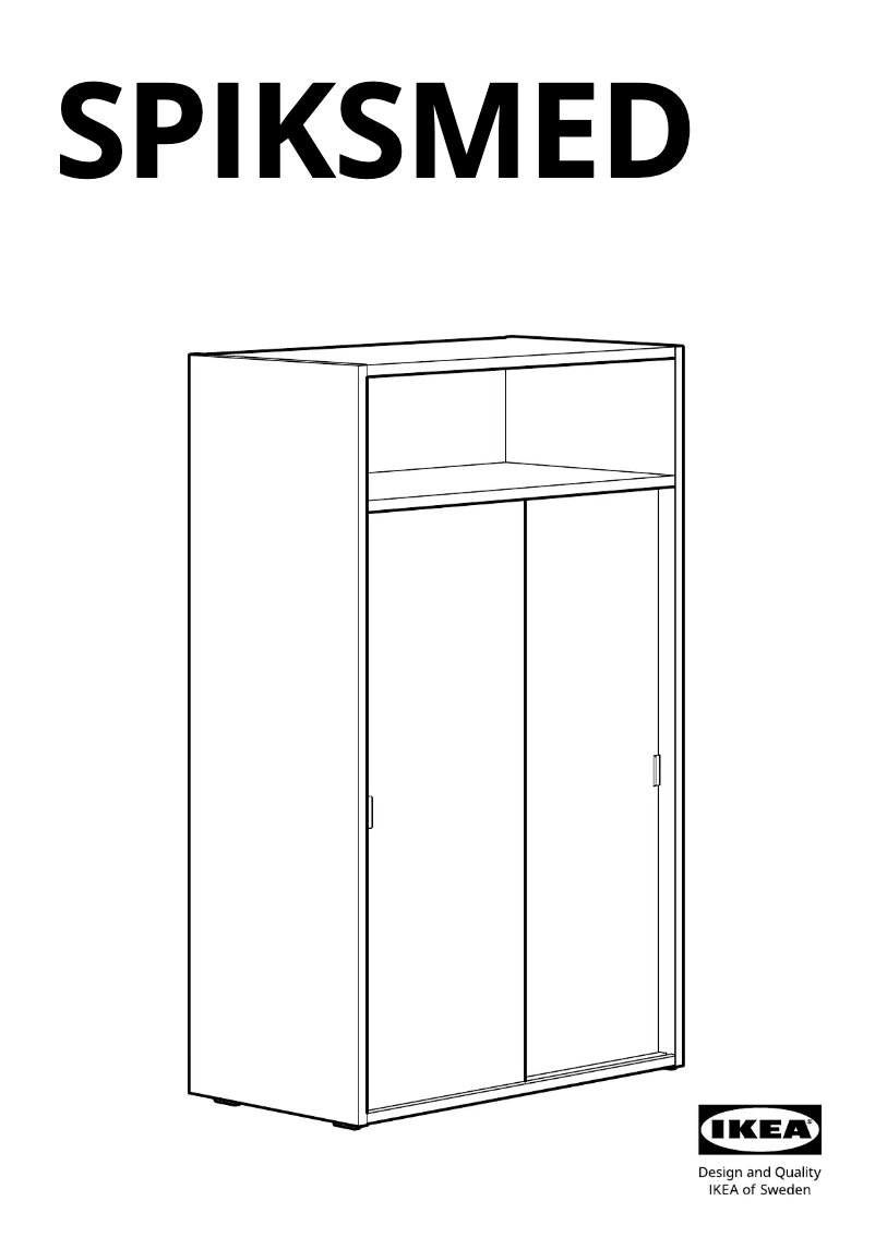 Página 1 del manual Manual de usuario Ikea SPIKSMED 905.208.74
