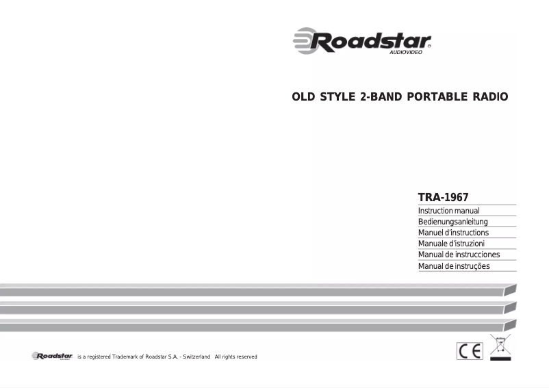 Image de la première page du manuel de l'appareil TRA-1967