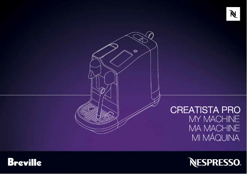 Page n°1 - Manuel utilisateur Breville Creatista Pro BNE900
