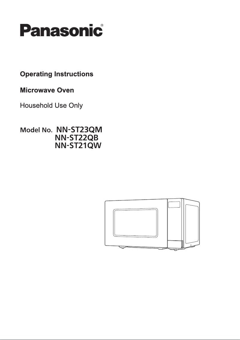 Image de la première page du manuel de l'appareil NN-ST23QM