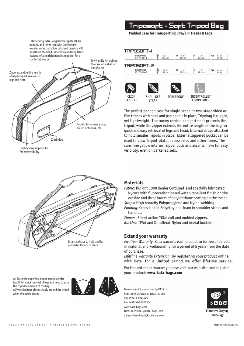 Page 1 de la notice Manuel utilisateur Kata Triposoft-1