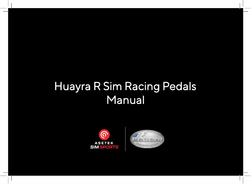 Page n°1 - Manuel utilisateur Asetek Huayra R Sim Racing Pedals