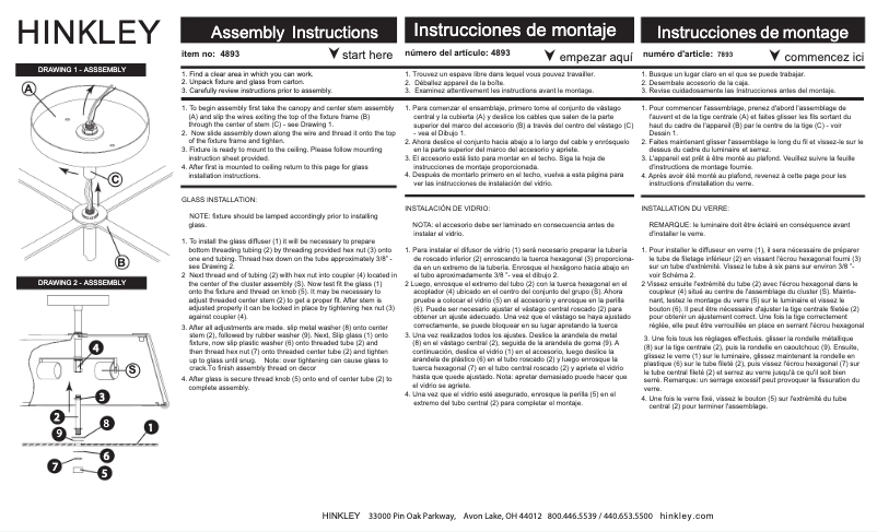 Image de la première page du manuel de l'appareil Clarke 4893BK-LDB