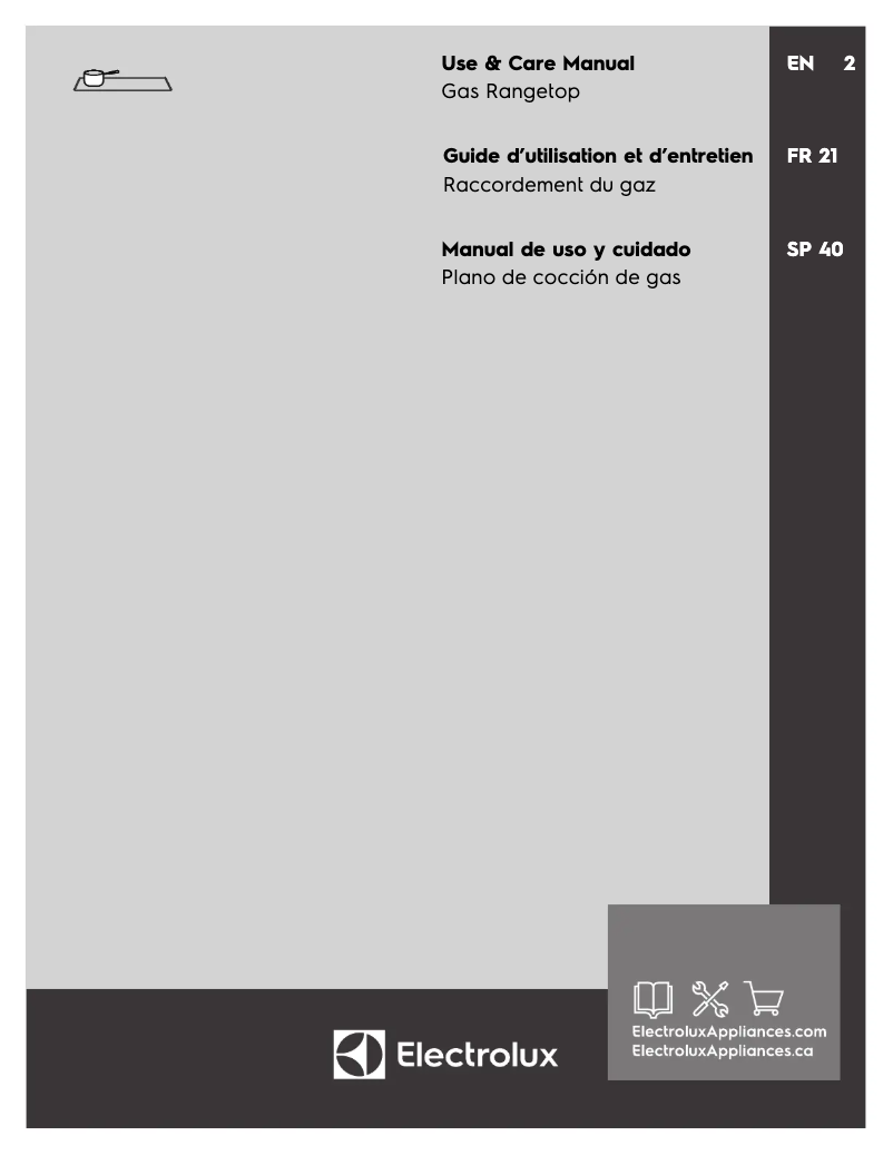 Page n°1 - Manuel utilisateur Electrolux ECCG3672AS