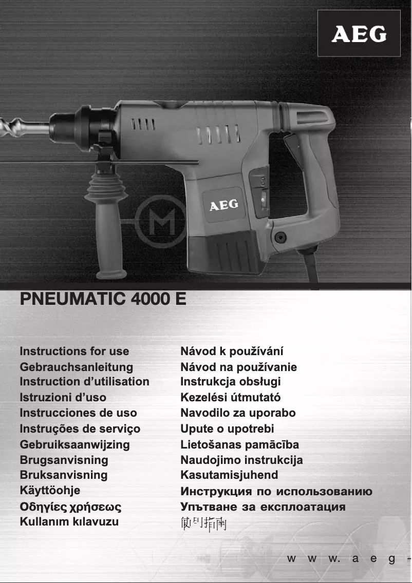 Página 1 del manual Manual de usuario AEG PN 4000 E